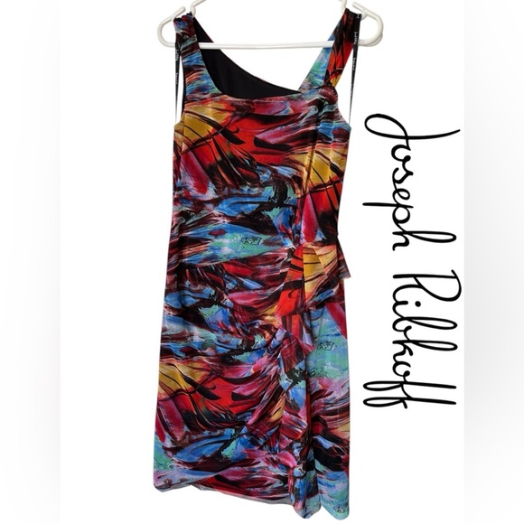 ✨Joseph Ribkoff Printed Dress - Size 6 - Picture 1 of 7